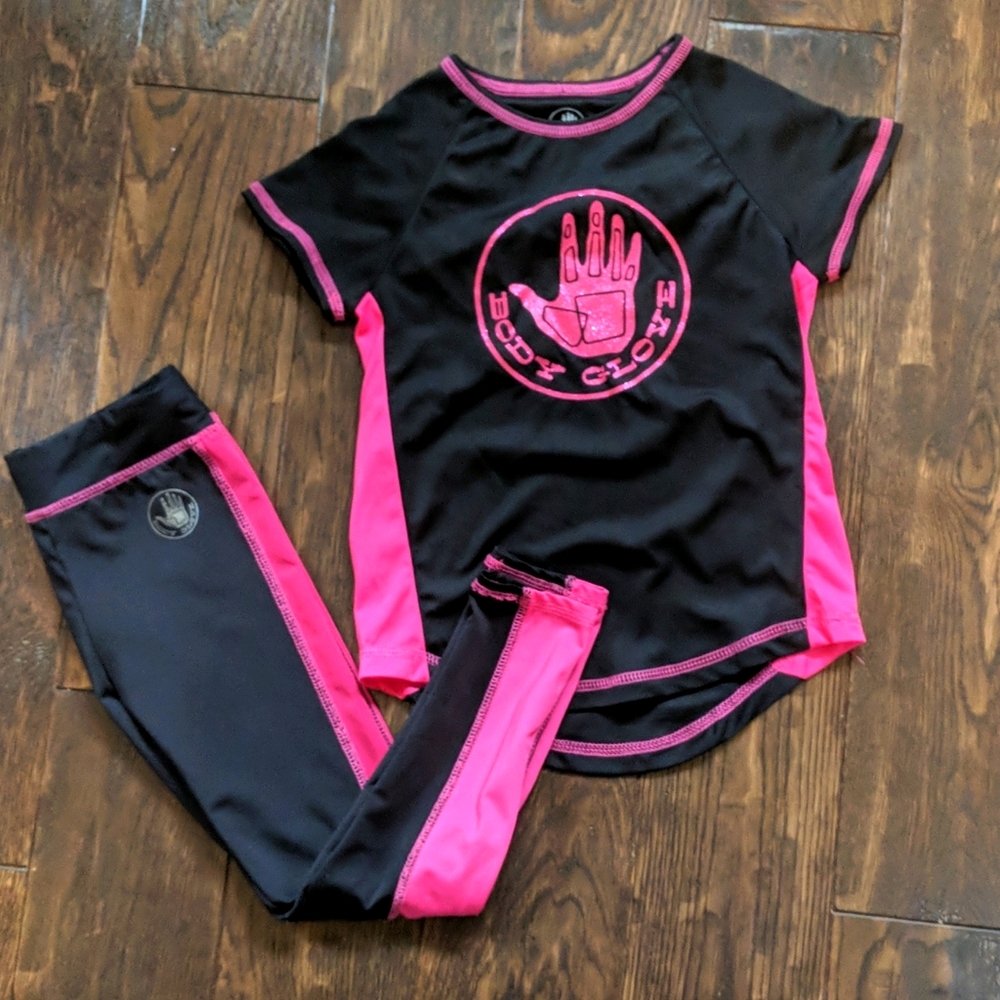 Body Glove Pink Black Bathing Set Size 6
